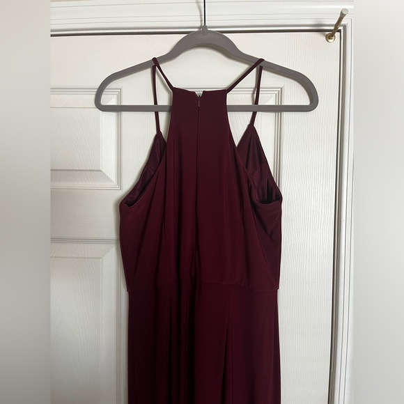 DB Studio Formal Burgundy Gown - Picture 2 of 5